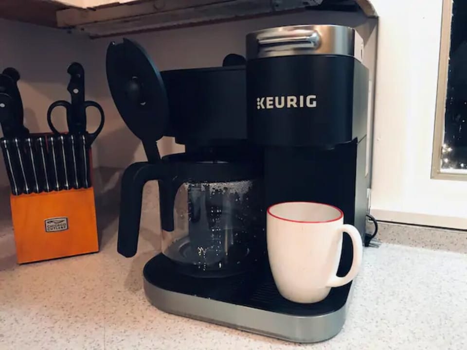Coffee lovers LOVE fresh coffee. Bring your beans–we also have a grinder for you