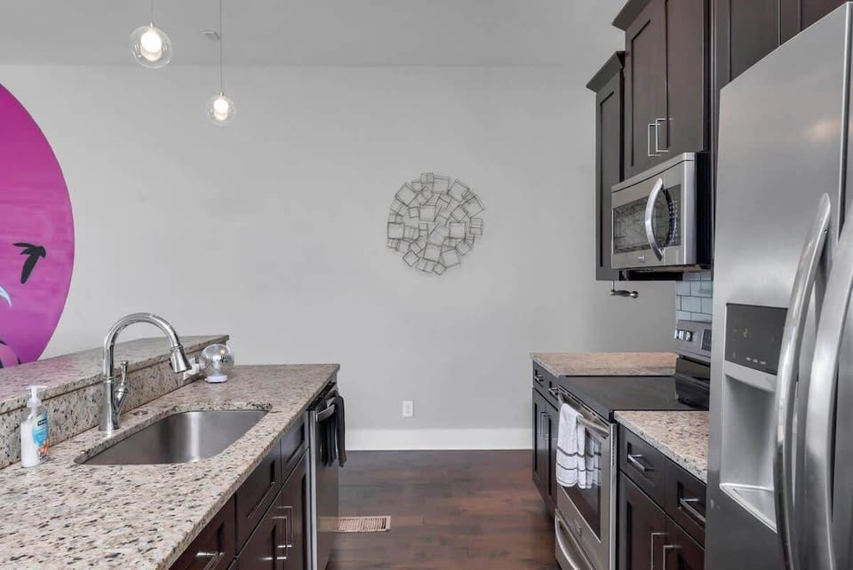 Your home-away-from-home kitchen with everything provided.