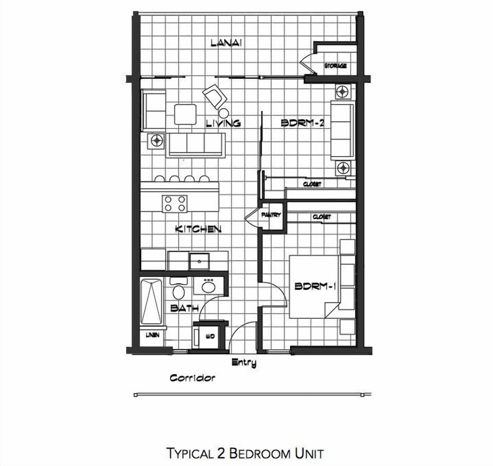 2 Bedroom configuration at Kauai Kailani