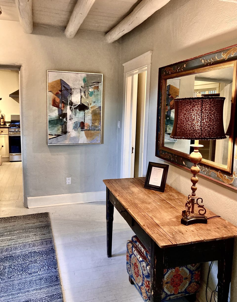 Entry access to kitchen and library/TV room