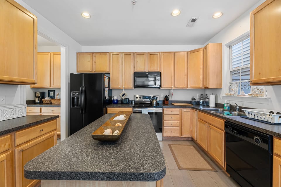 Fully stocked kitchen