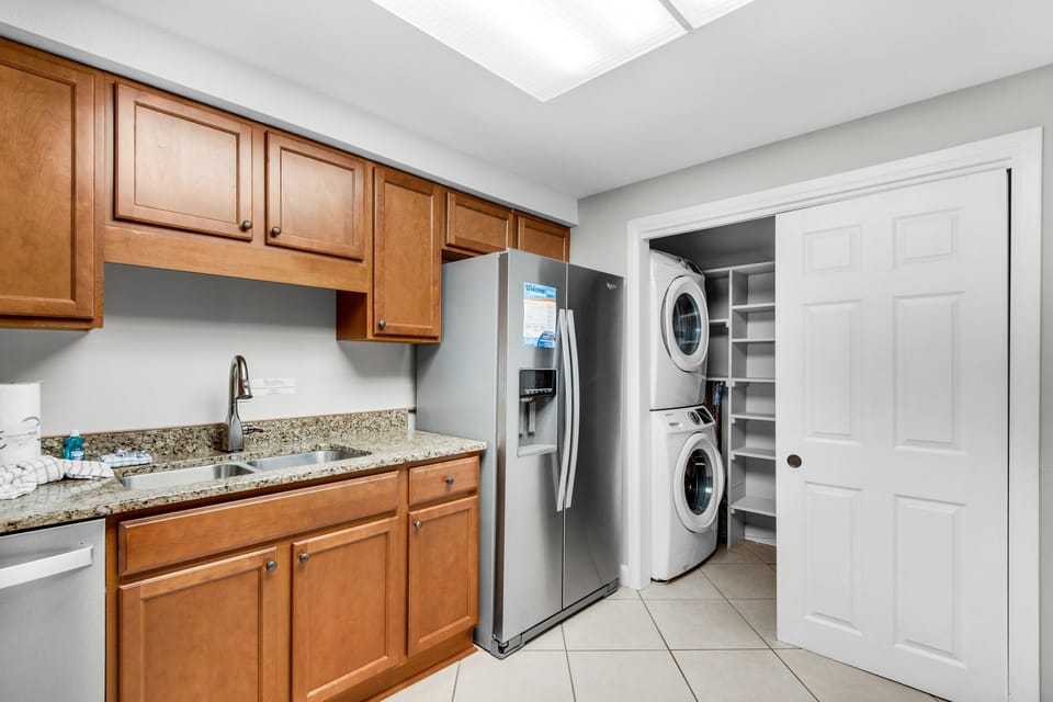 Kitchen to laundry view