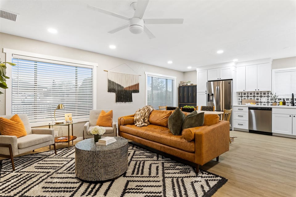 Stunning Family Room that open up to the dining and kitchen area