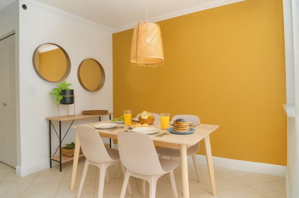 Stylish dining space ideal for meals and gatherings