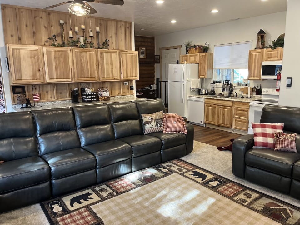 2nd Kitchen next to the Great Room with Main Entrance shown left of the frig