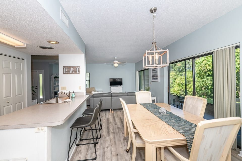 Kitchen with Bar Seating for 2