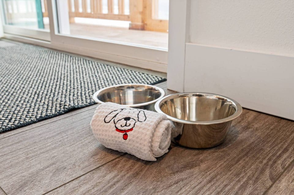 This rental is pet friendly. You can bring your pup to the beach!