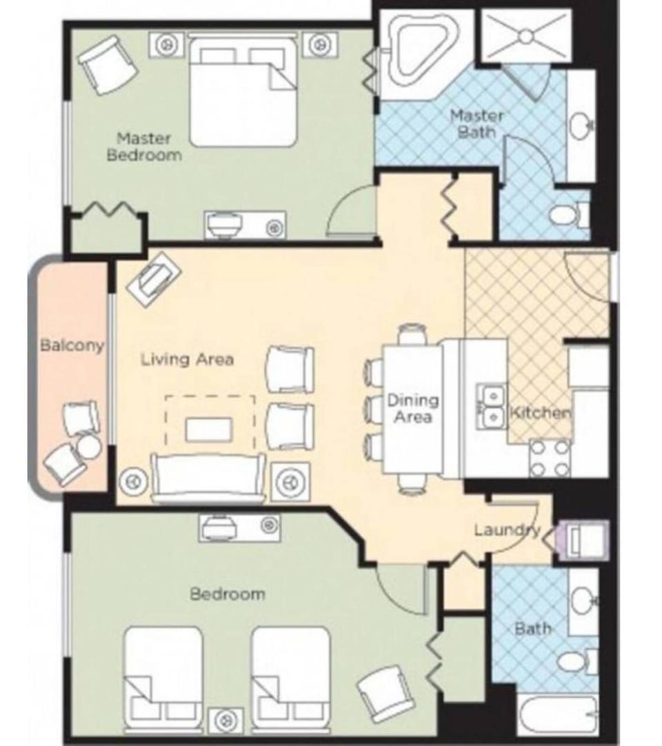 2 Bedroom Floorplan