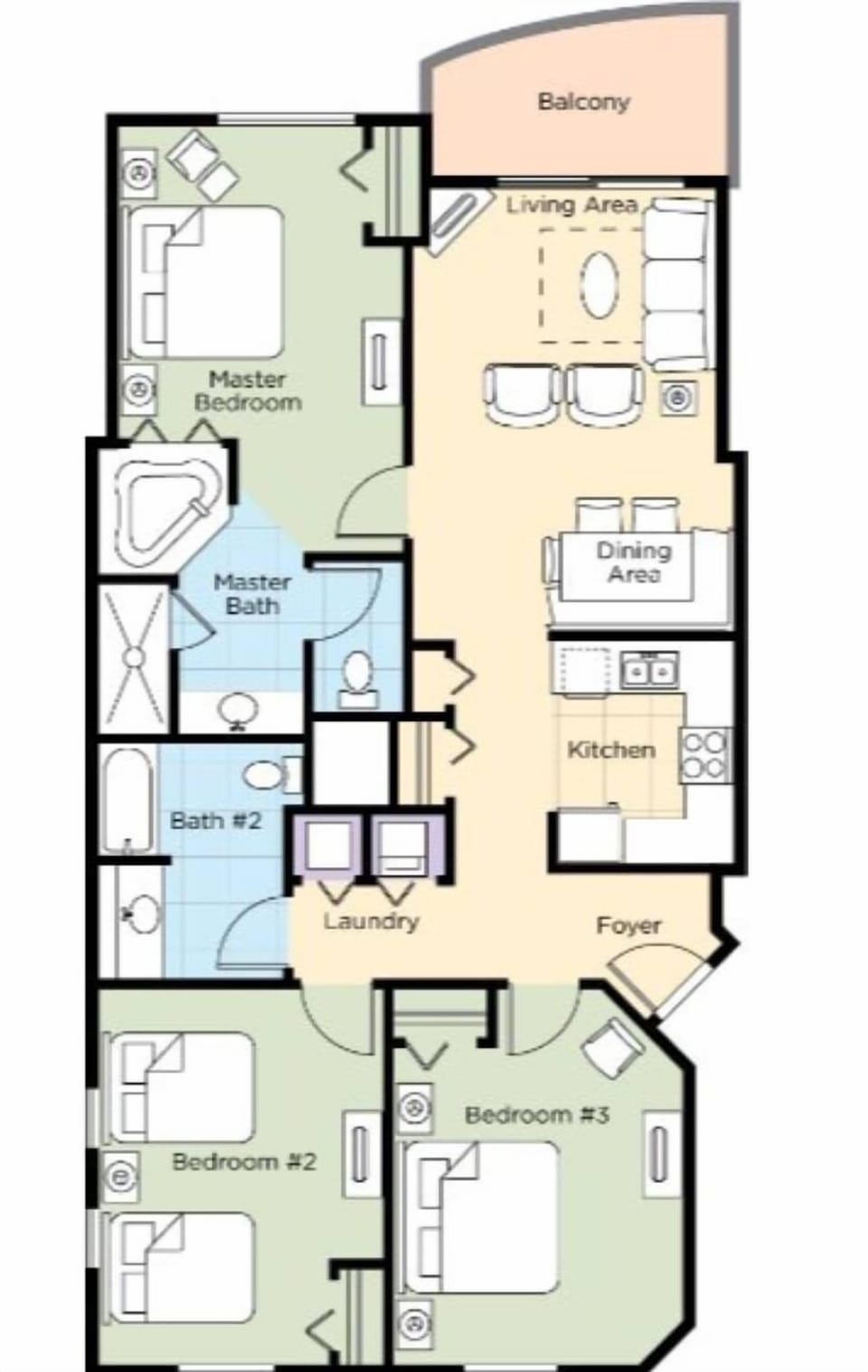 3 Bedroom Floorplan