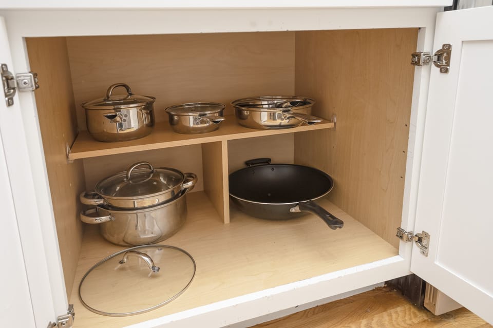 Pots and pans, ready for cooking!