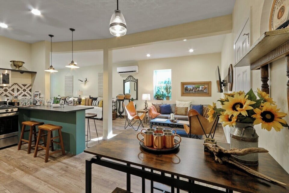 Kitchen, dining, living room & sleeping