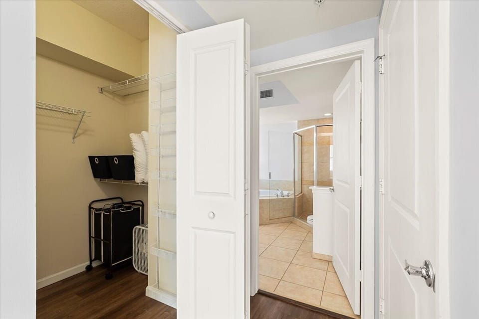 Walk-in closet in Master Bedroom
