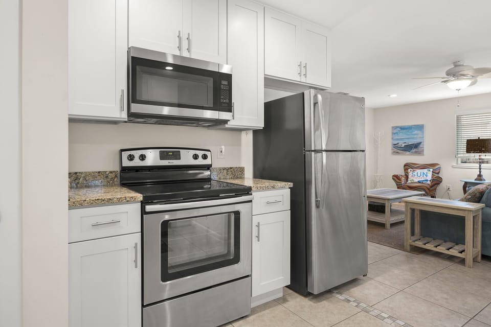 Fully Equipped Kitchen with Stainless Steel Appliances