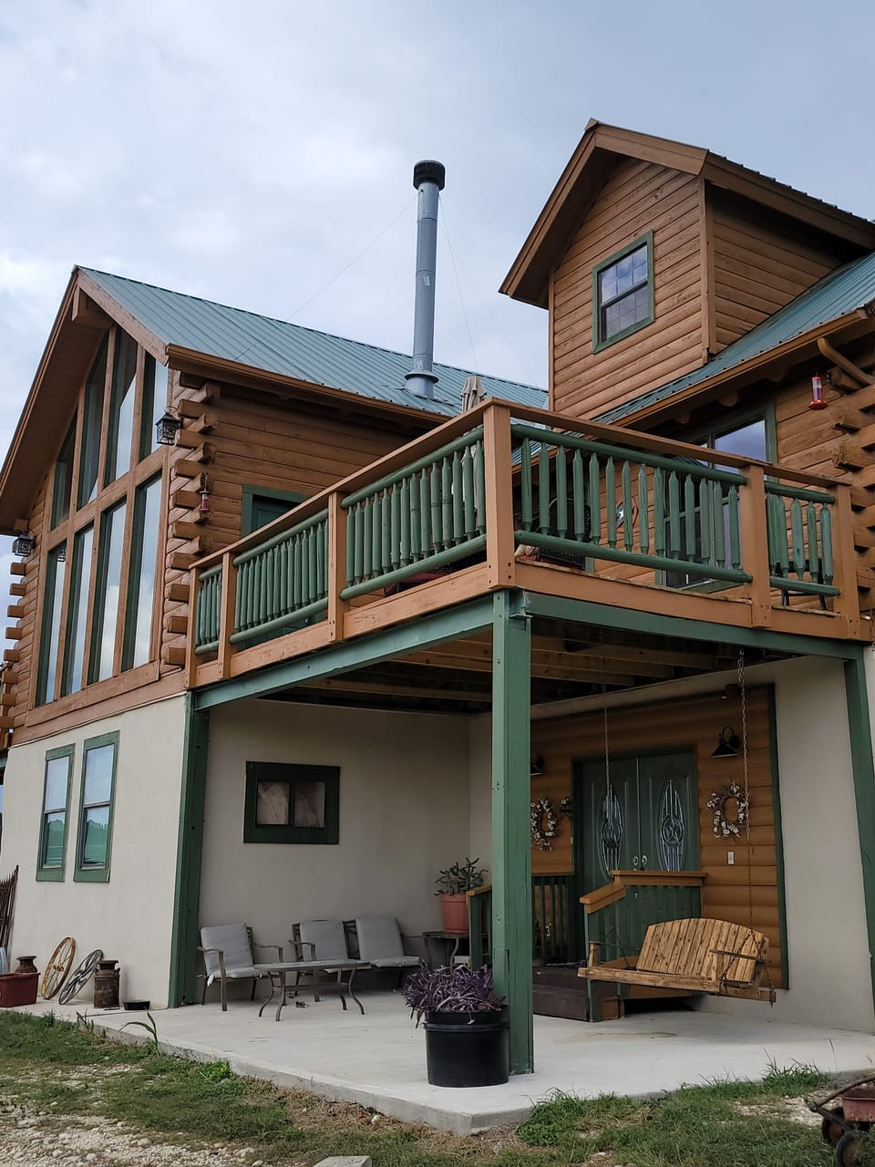 Welcome to our Cabin on the mountain. Your Suite is on top.