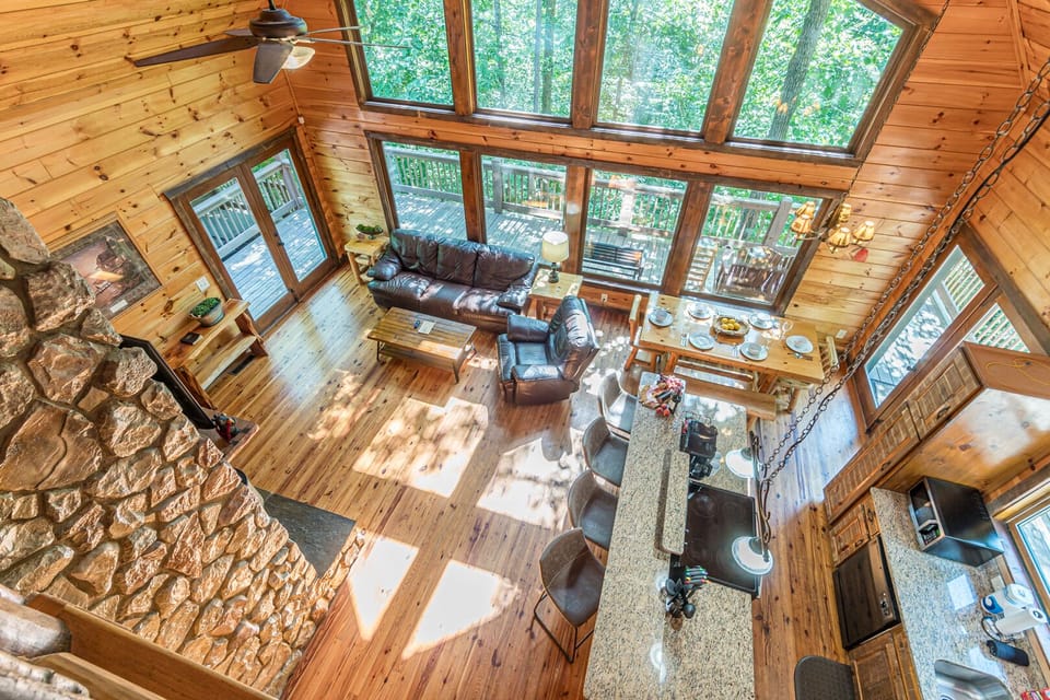 21 Ft Tall Wall of Windows Showing Off Nature's Beauty