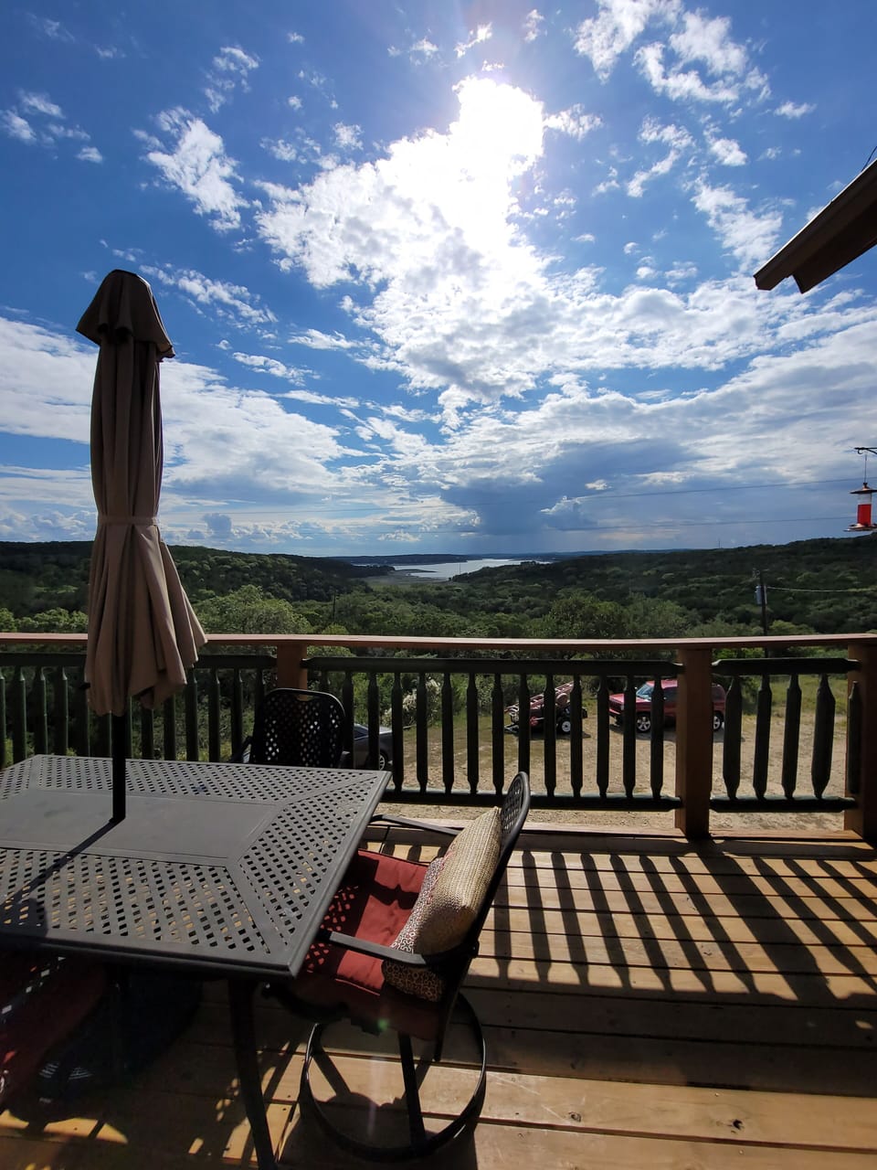 Our million dollar view from the deck
