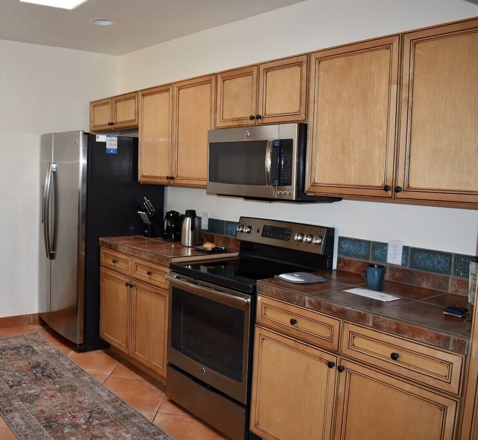Fully stocked kitchen