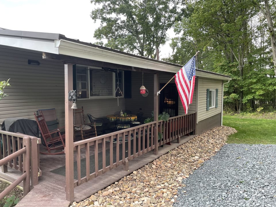 Backporch and main entry into the house.
