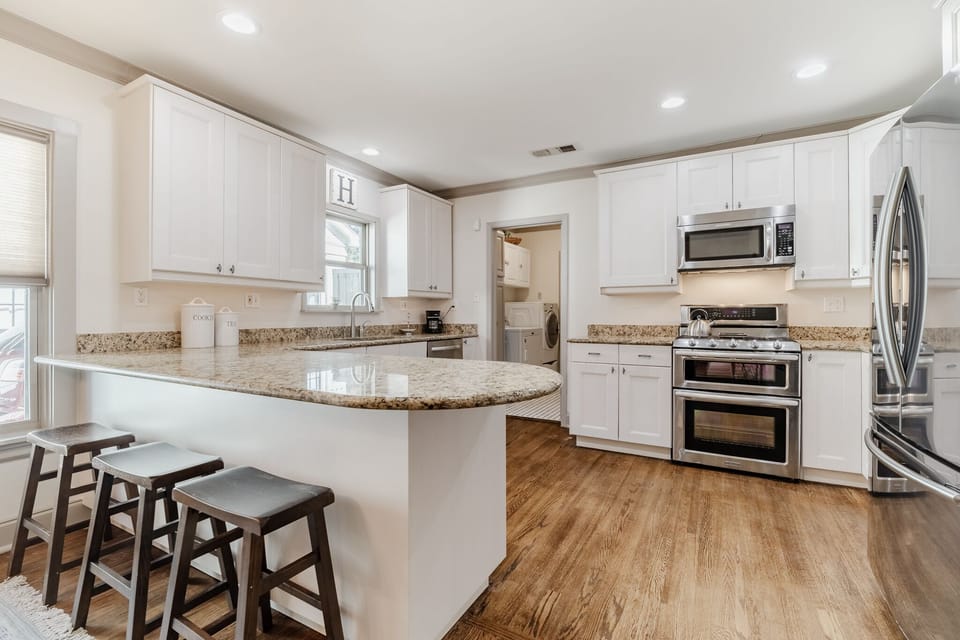 Stainless steel KitchenAid appliances