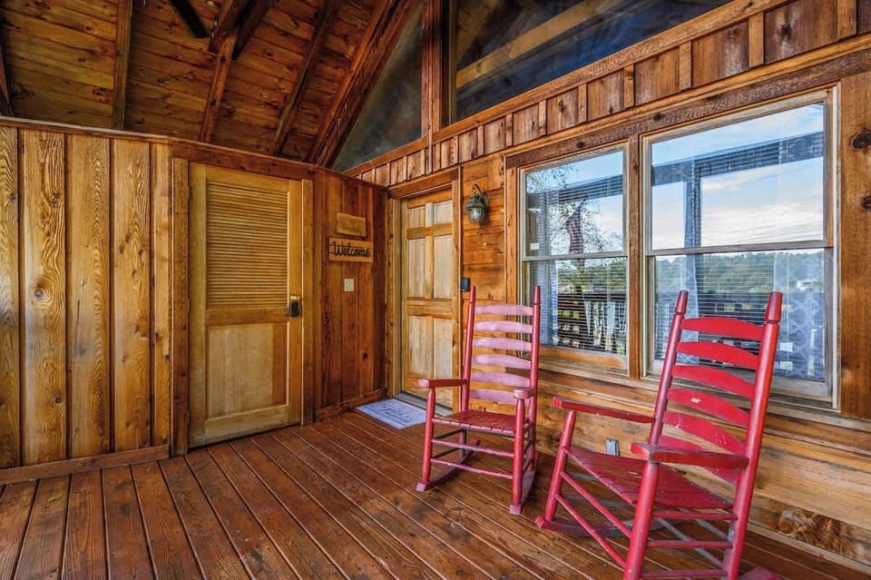 Hot Tub is behind the door on the left