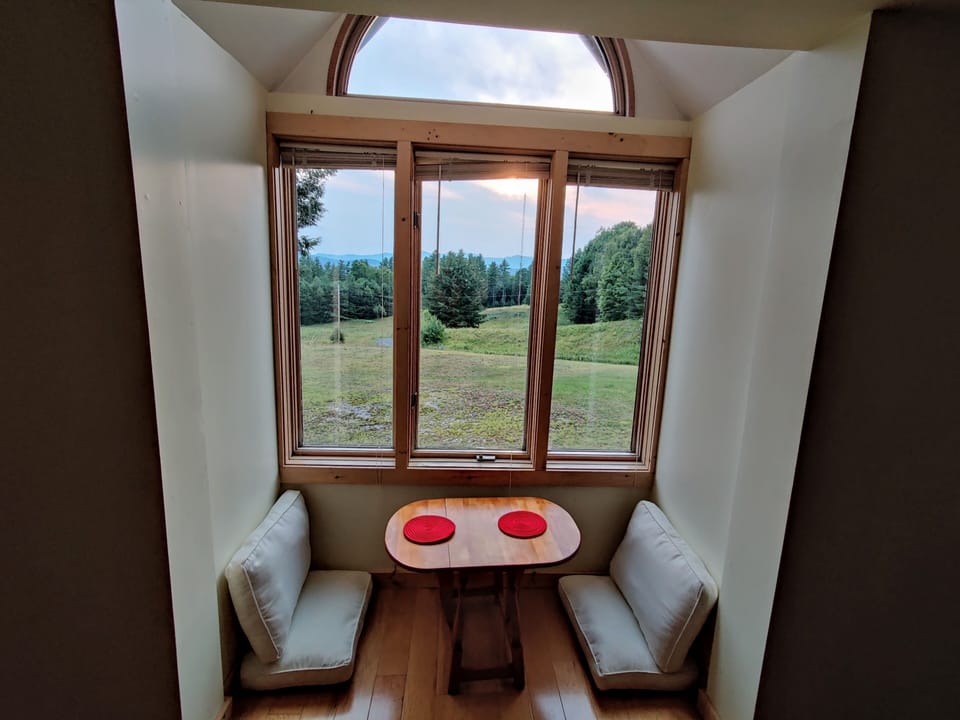Nice sitting space with a view in the living room.