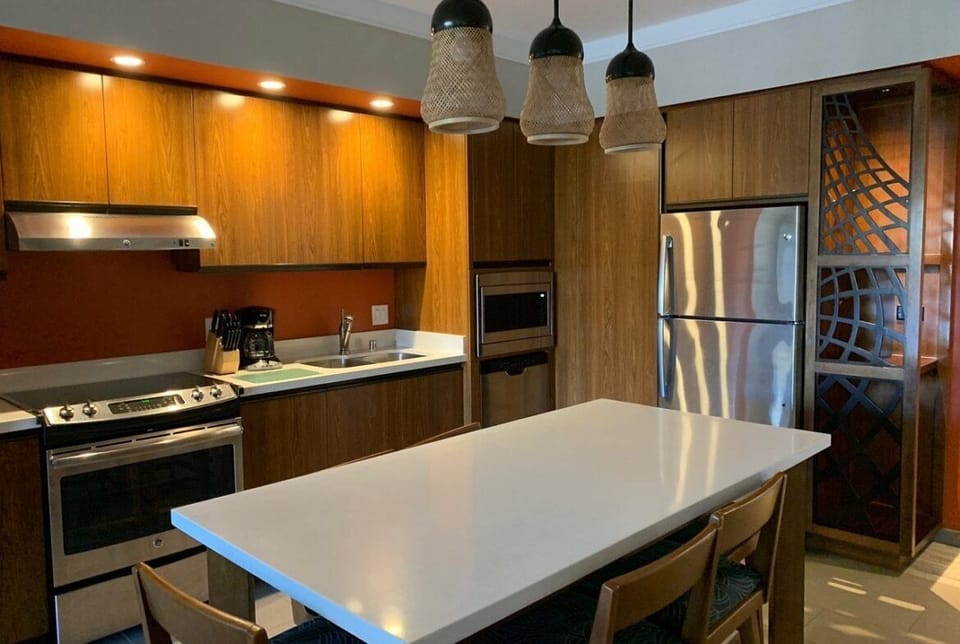 Plenty of room to put together meals.
