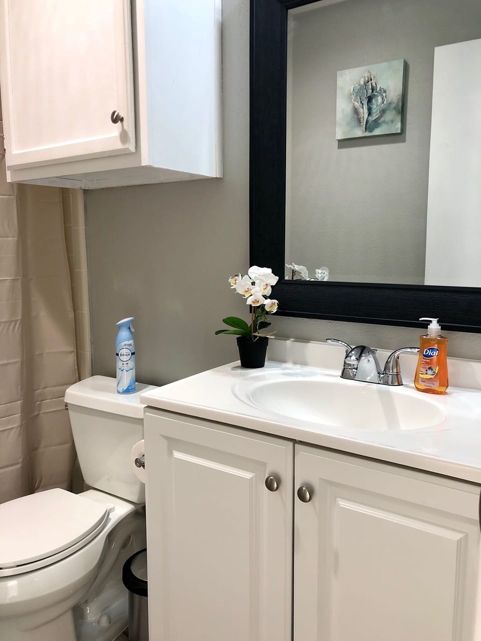 Bathroom is attached with bedroom Shampoo, conditioner, hand&body soap provided.