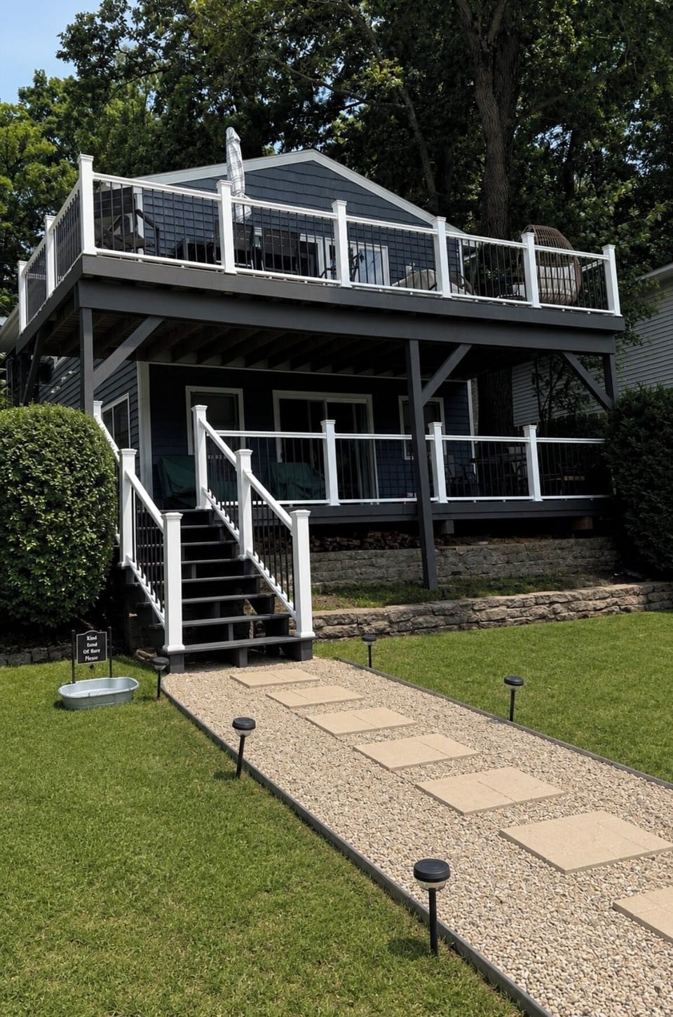 Back of house (faces lake)