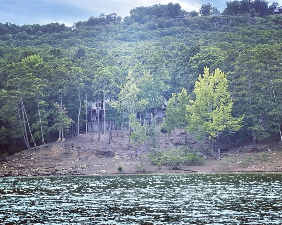 View of the home from the lake