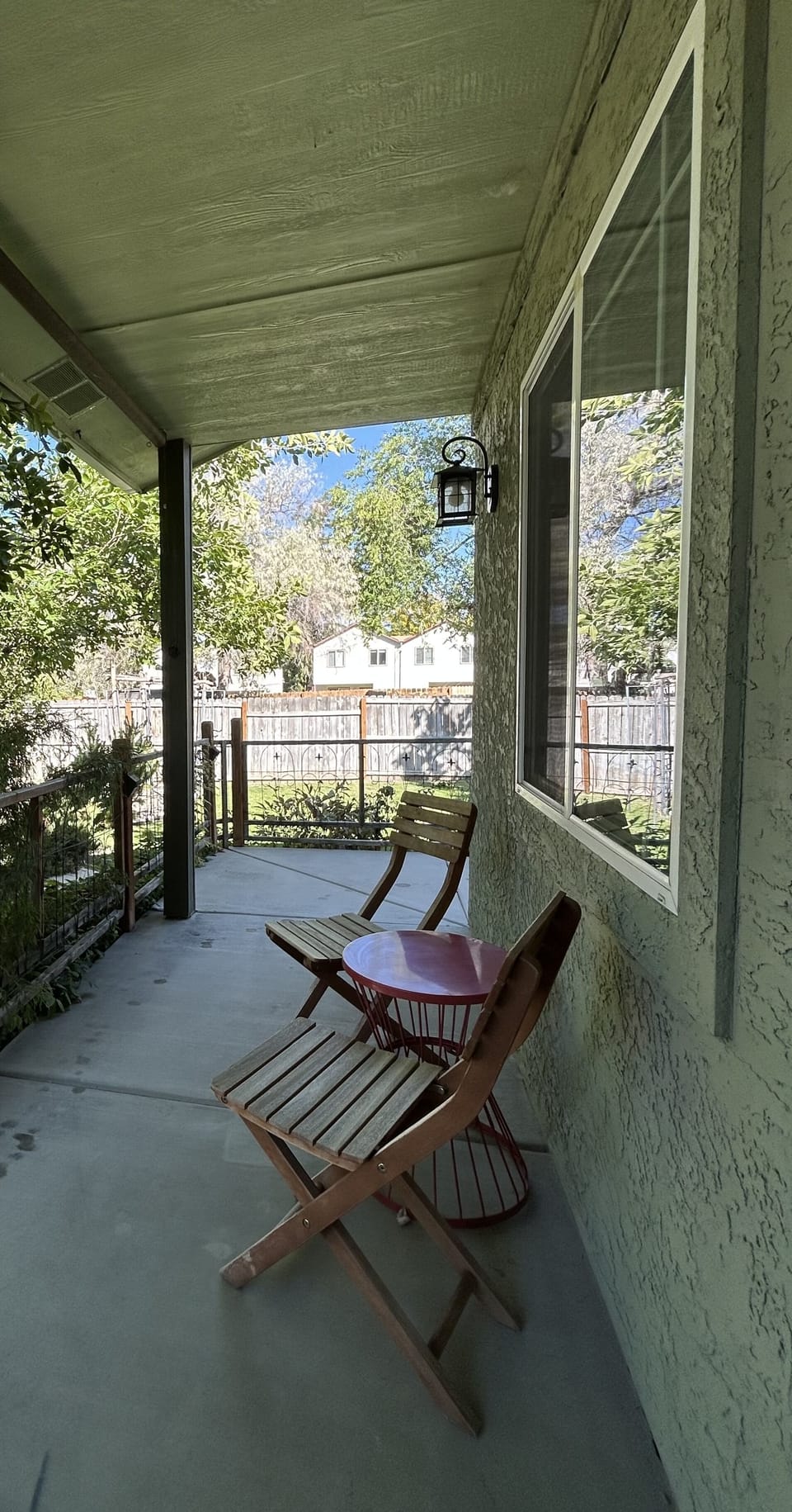Patio outside primary suite