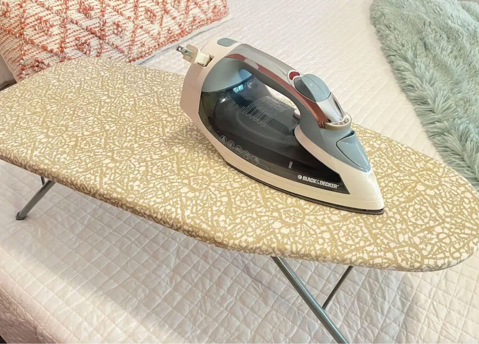 iron and board provided. 