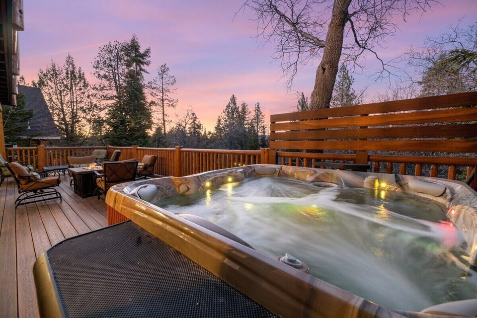 Relax in the spa while your friends catch up on old stories that you've heard already.