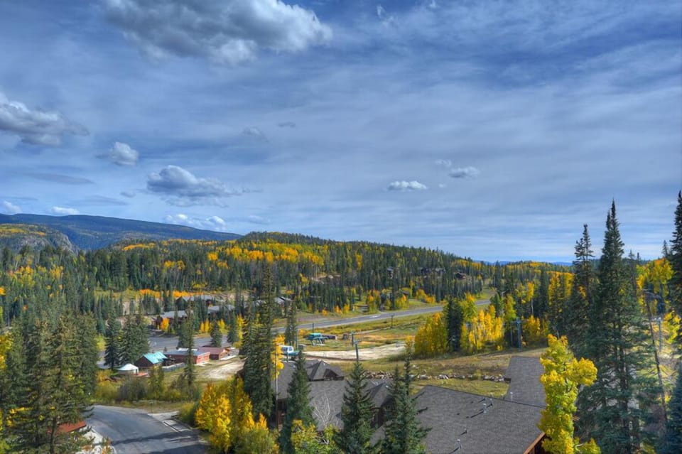 Amazing early fall views from the deck