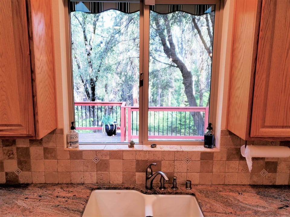 Even a view from the kitchen window