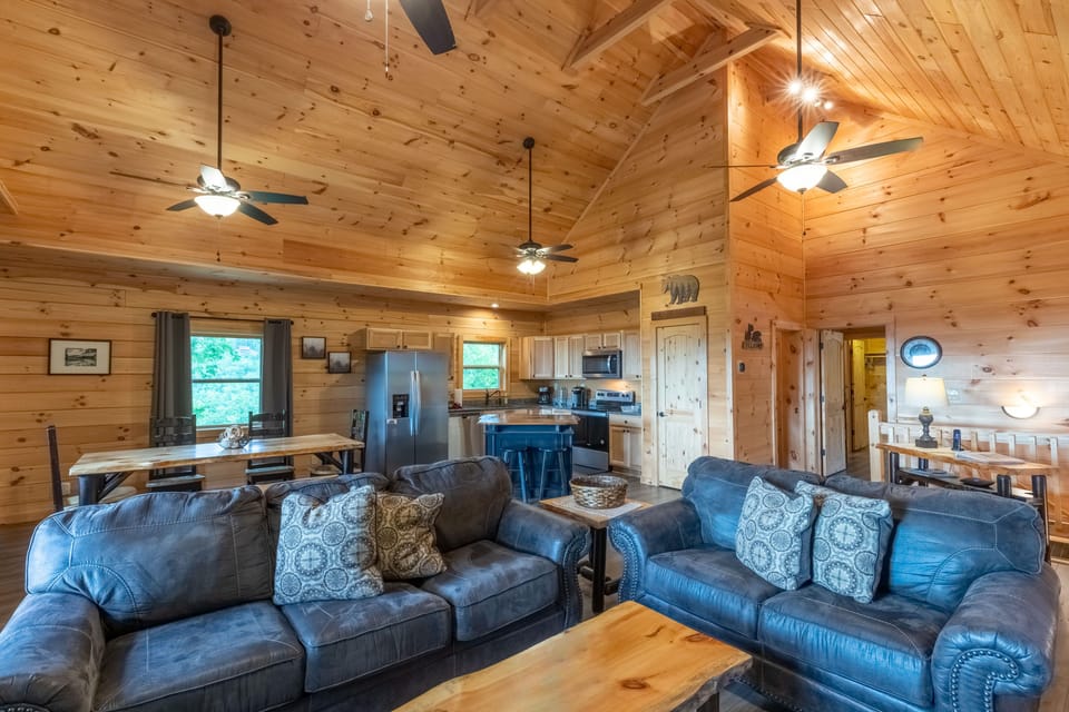 Main level open concept living area