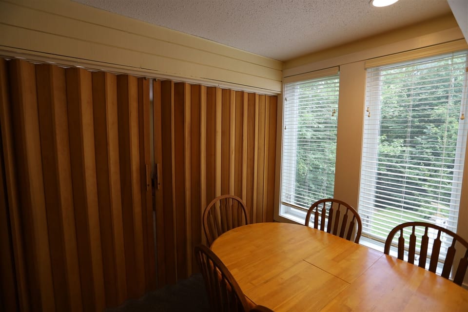 Wooden Divider to Second Living Room in Condo at Waterville Valley