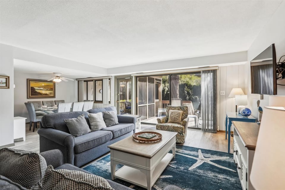 Living Room at 1402 South Beach Villa