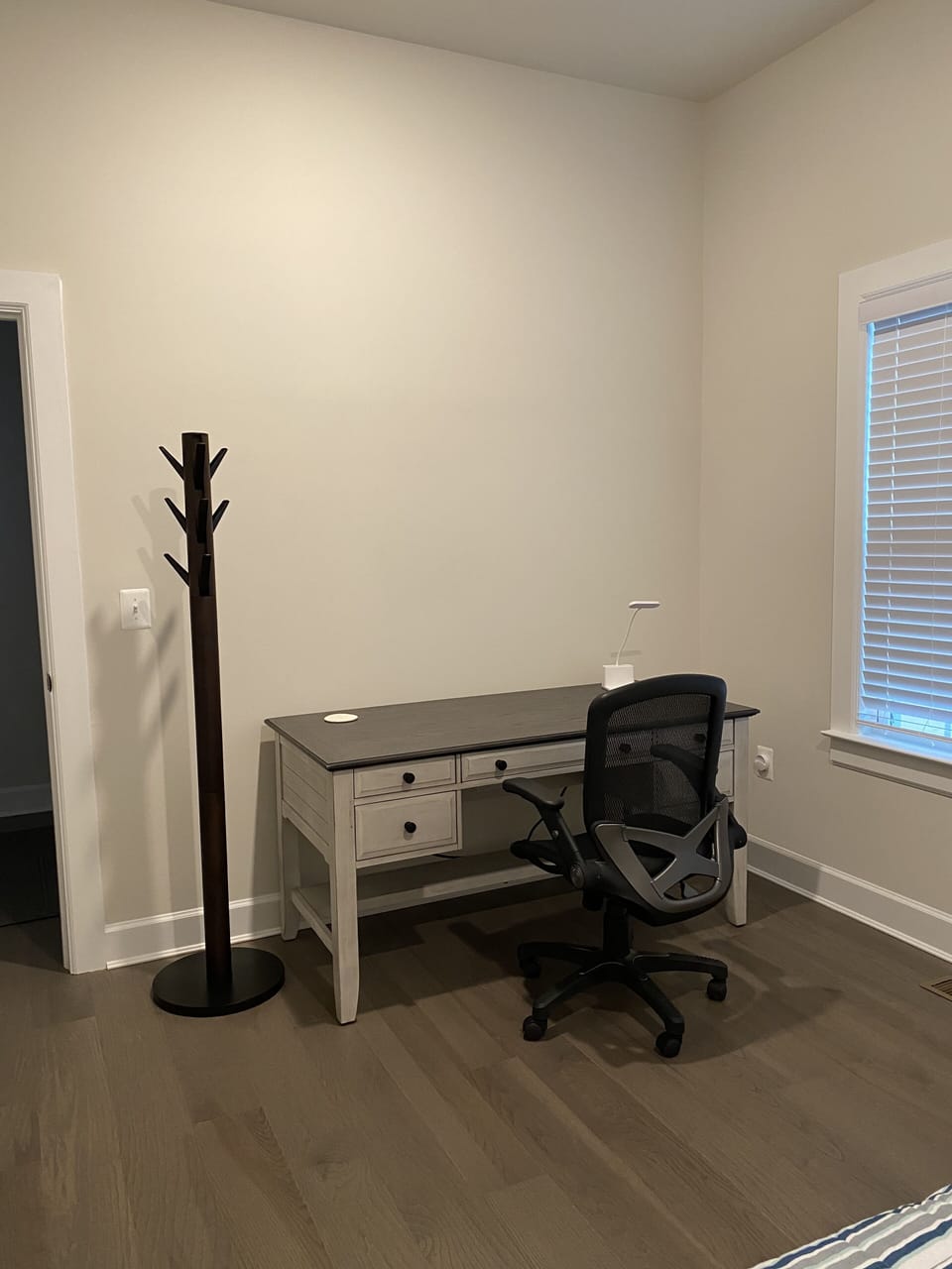 Desk with USB charging ports 