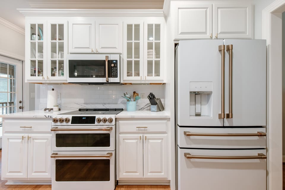 Kitchen Updated with New Quartz and Cafe Appliances in January 2021