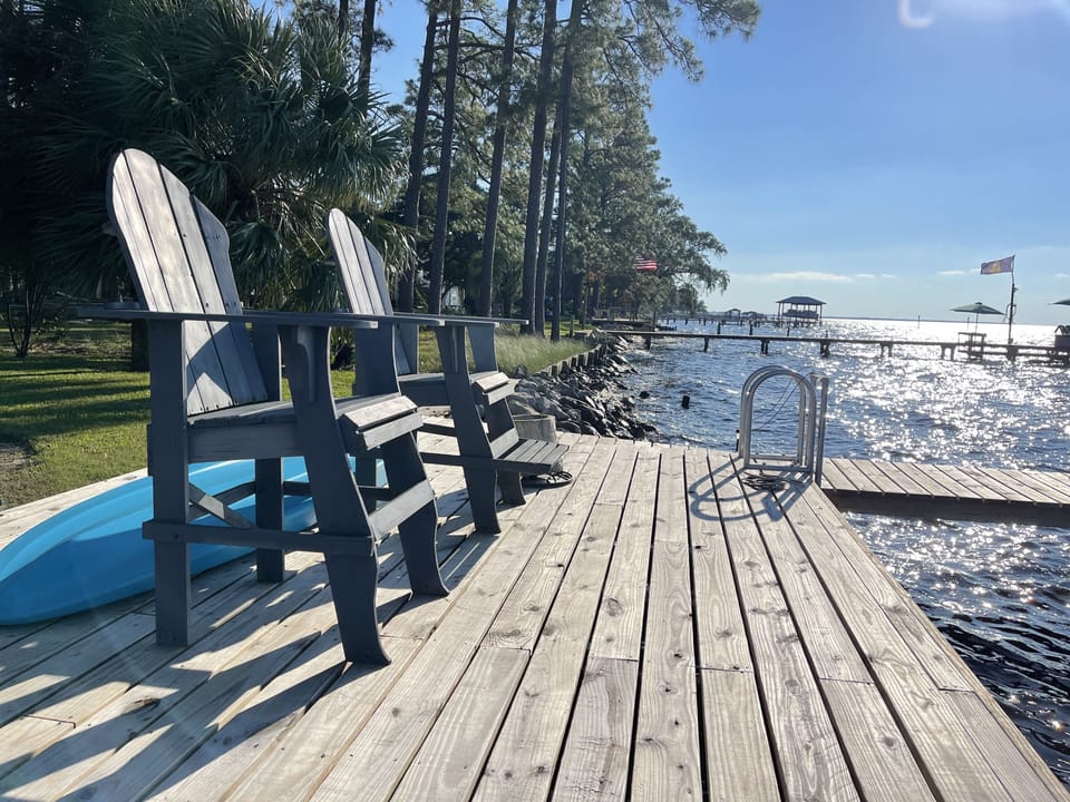 Welcome to The Sunset Bay House! A calm oasis that offers water adventures! 
