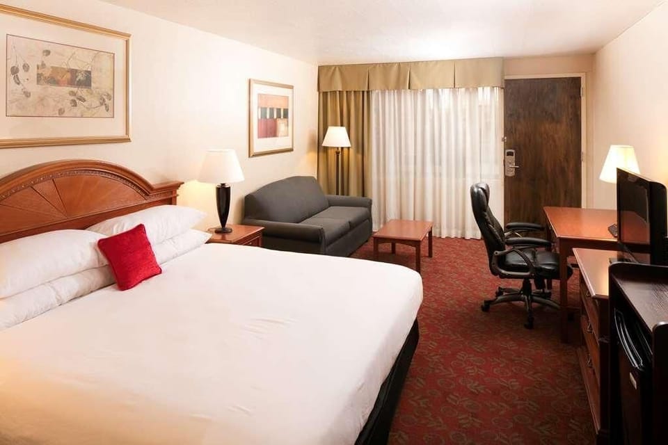 Stretch out in a spacious room with cozy sofa seating.