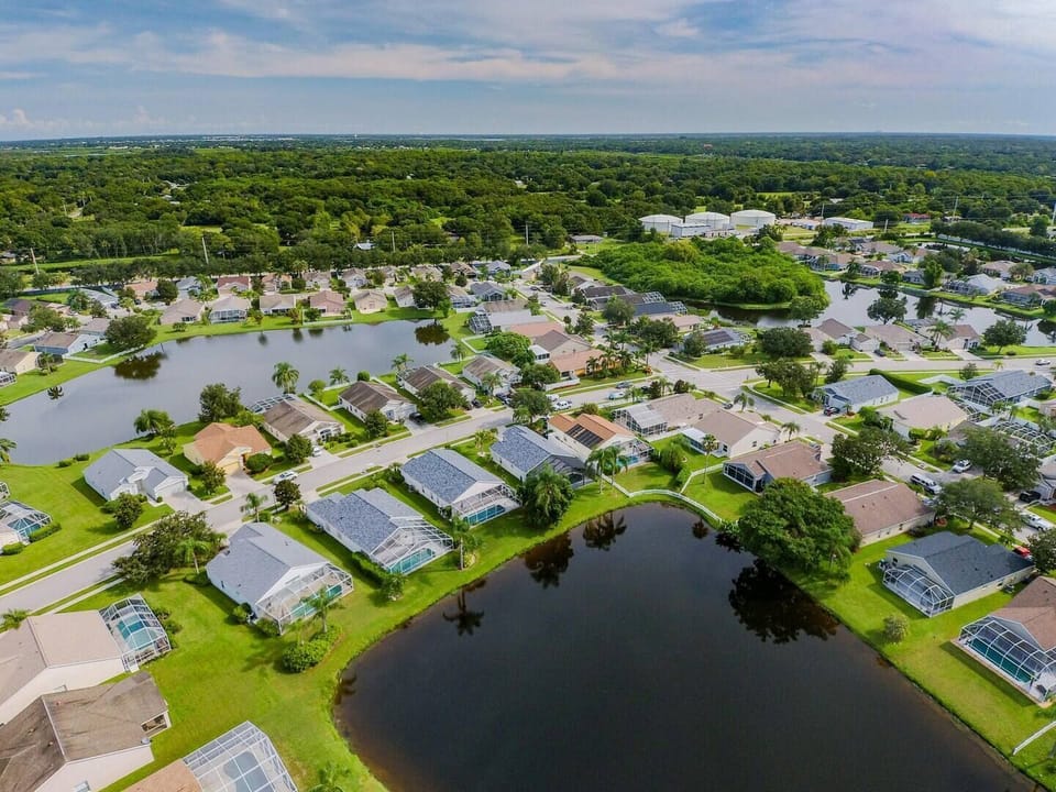 The home is located in a pristine neighborhood.