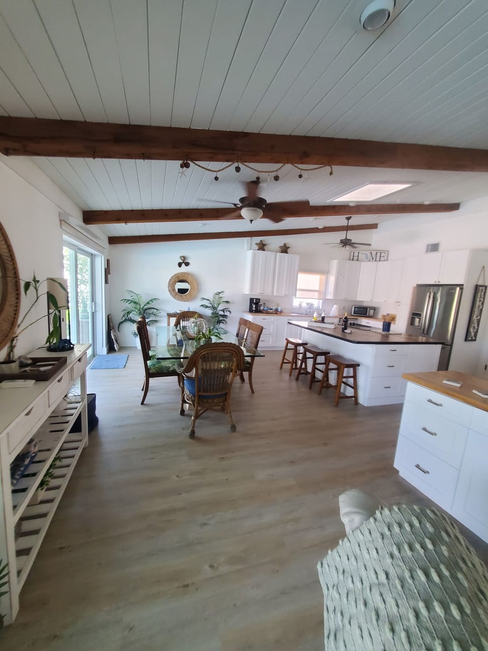New custom kitchen has 2 large islands, perfect for entertaining 