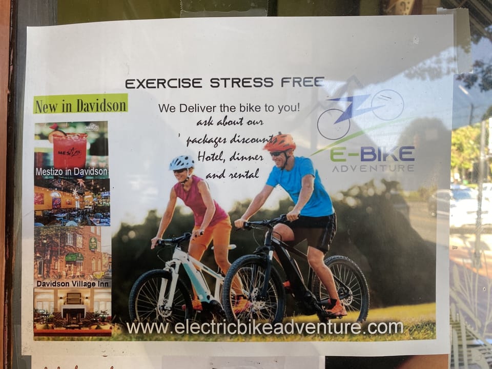 Electric bike rentals are a great way to explore the town