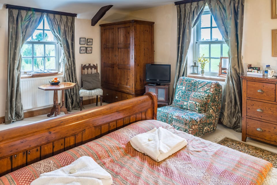 Farmhouse Room View Of Gardens and Fields