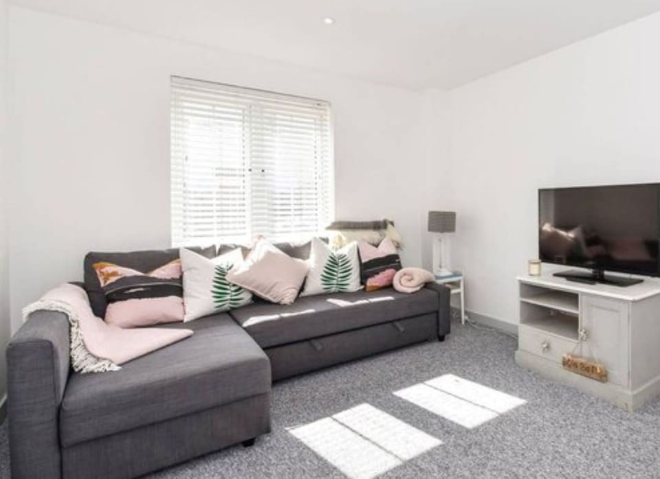 Living room with flat screen TV