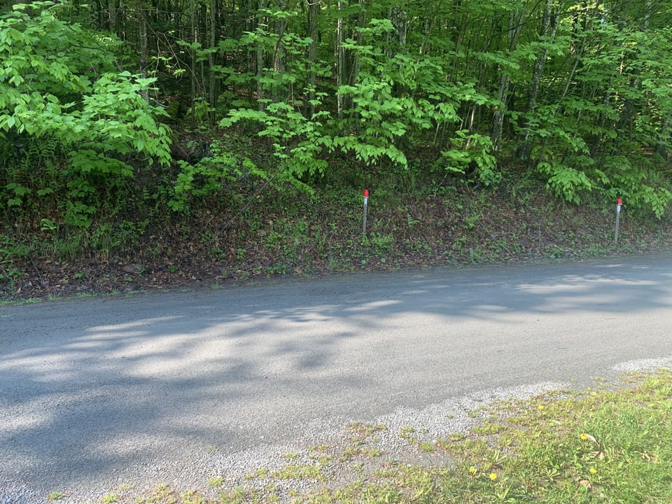 Road parking area between solo cups only