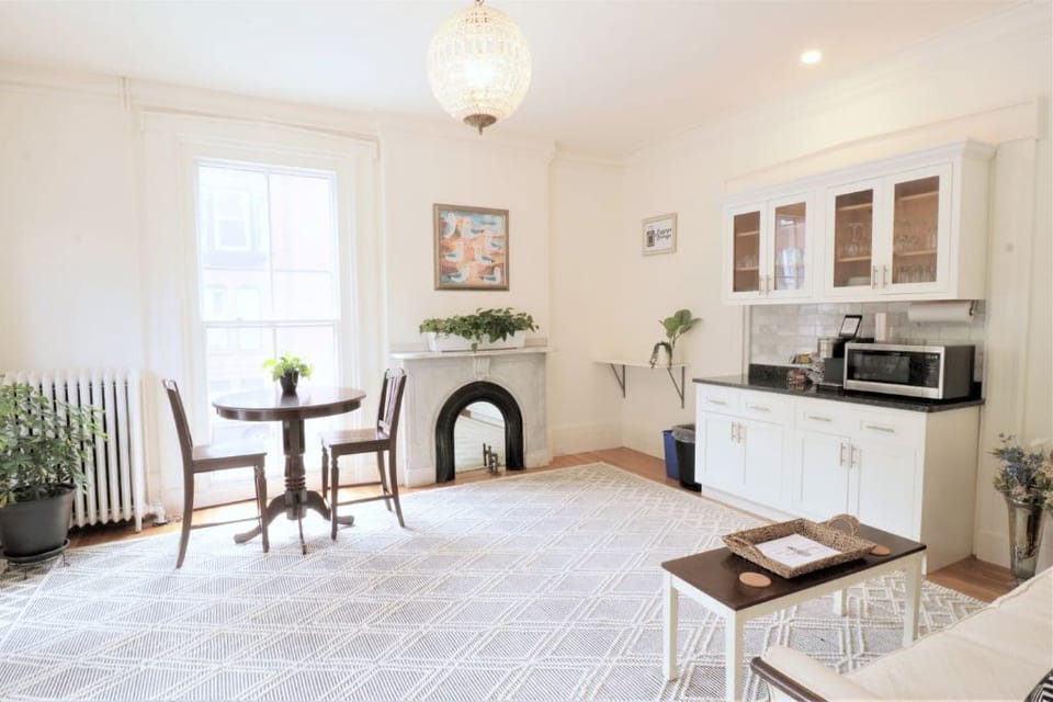 Common area sitting room and coffee station