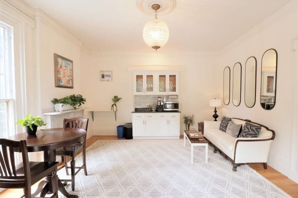 Common area sitting room with coffee station