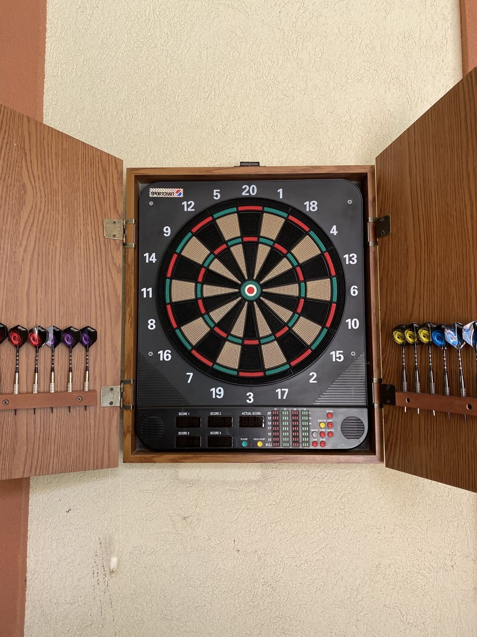 Dart board, rummikub, cards, shut the box and other games available

